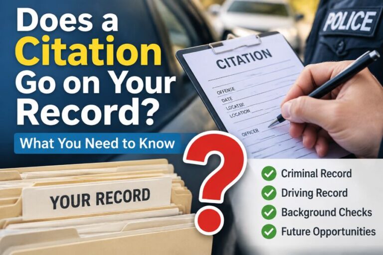 Does a Citation Go on Your Record? Everything You Need to Know